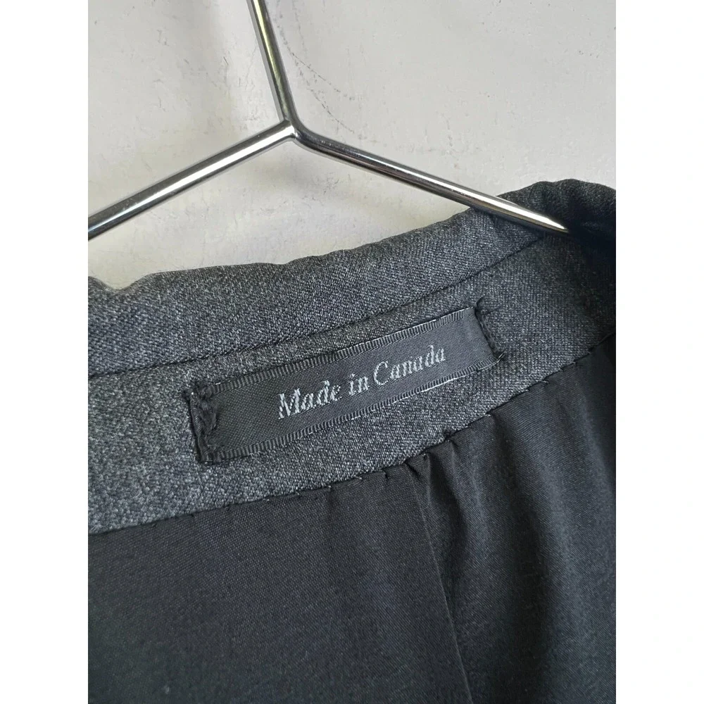 Lauren Ralph Lauren Mens 50L Gray Wool Two Button Blazer Sport Coat Made Canada